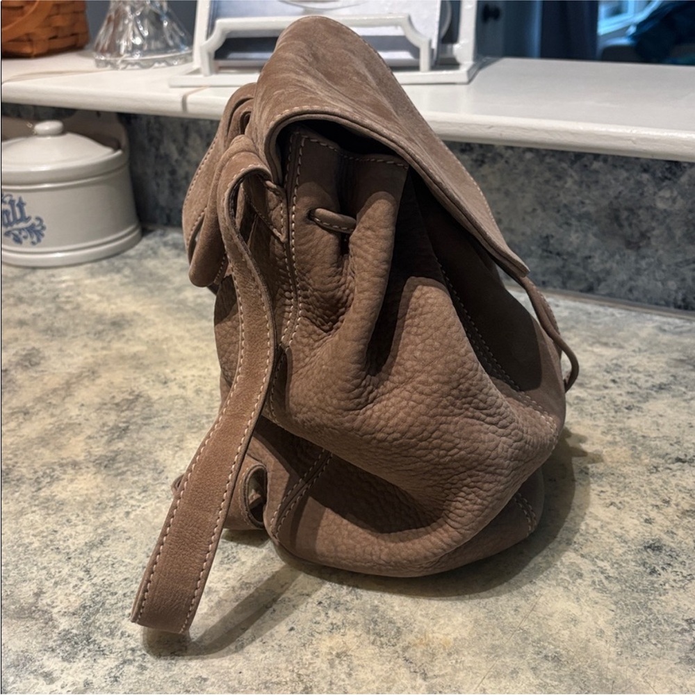 Vintage Coach Sonoma Nubuck Leather Chamois Backpack 4938. Made in Italy - Picture 7 of 13